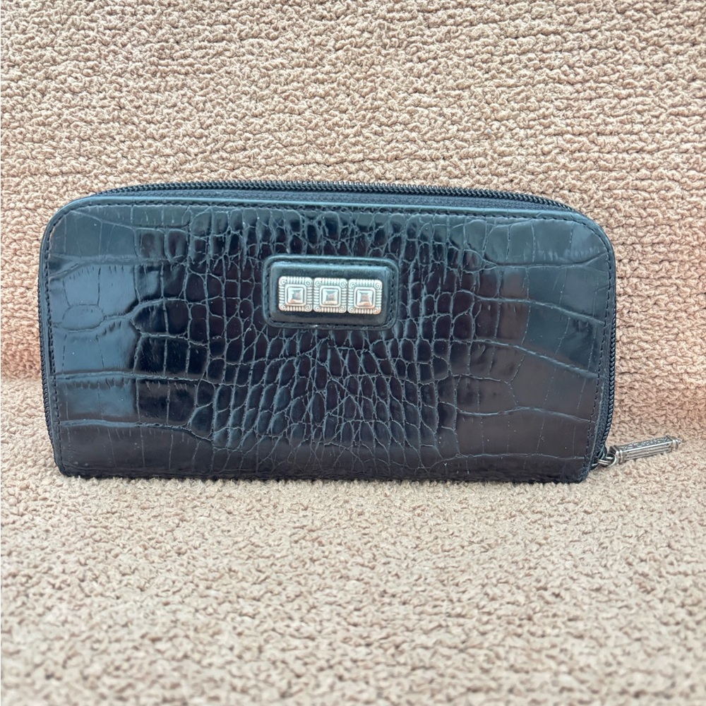 BRIGHTON Cher zip leather wallet